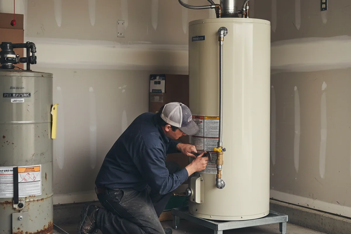 Water heater and shutoff valve replacement in West Chesterfield