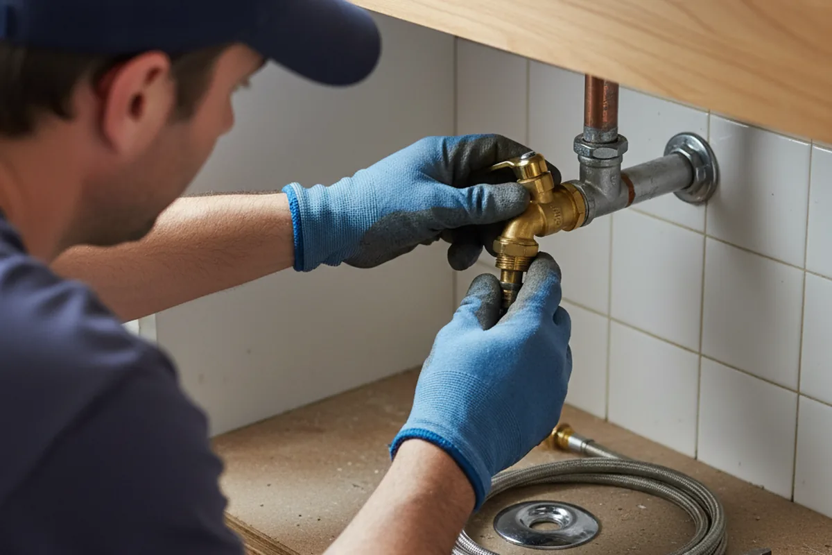 Shutoff valve and fitting work during Faucet and Fixture Repair in West Chesterfield